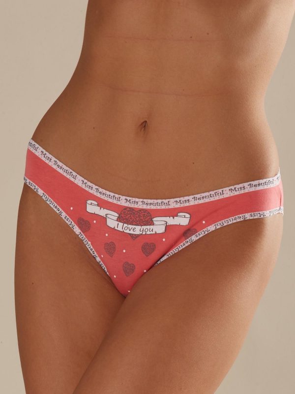 Coral Printed Women's Panties