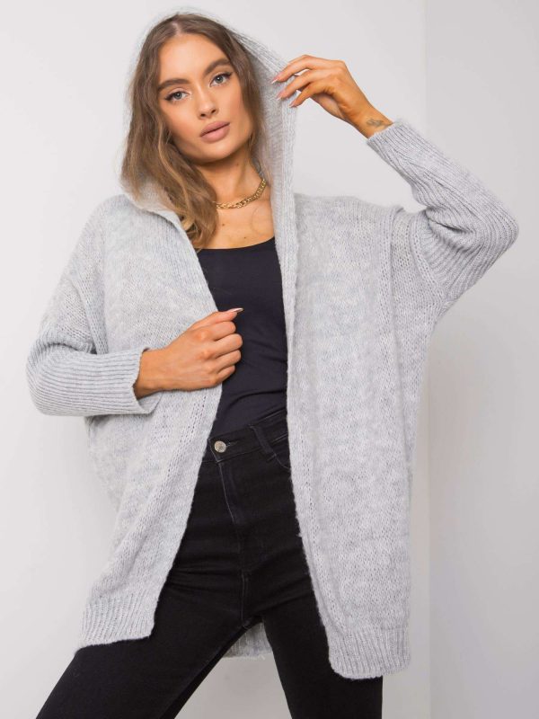 Pierrette OCH BELLA Grey Hooded Cardigan