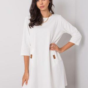 Dalenne White Cotton Dress