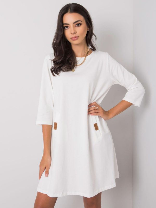 Dalenne White Cotton Dress