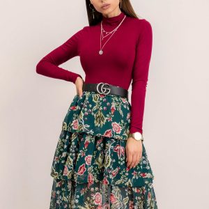 RUE PARIS Dark green Loyal skirt