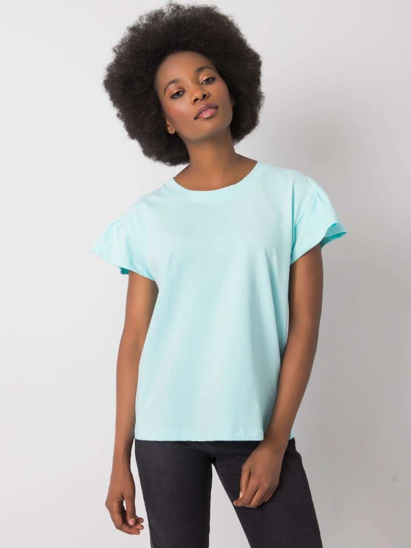 Mint cotton blouse Ansley RUE PARIS