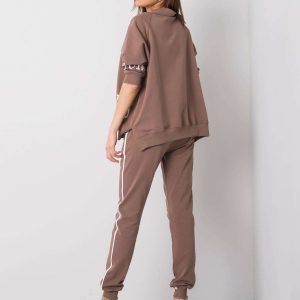 Tanvi dark beige sweatsuit set