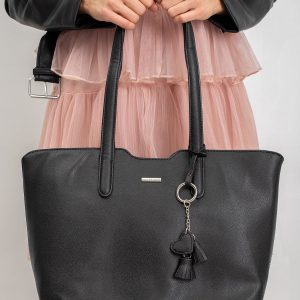 Black Shopper Handbag