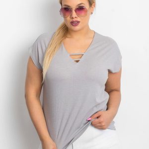 Grey T-shirt plus size Darlyne