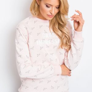 RUE PARIS Pink Sweatshirt Savannah