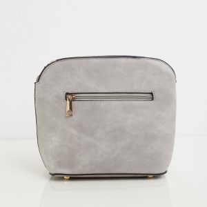 Grey eco-leather women's handbag