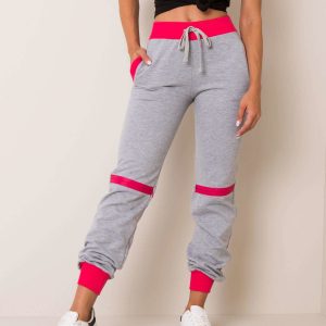 Grey and pink pants Prime FOR FITNESS