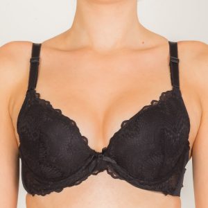 INTIMIDAO Black Lace Push Up Bra