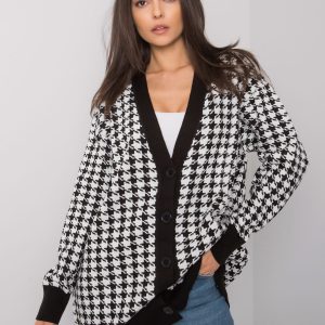 Black and white houndstooth cardigan Arlington RUE PARIS