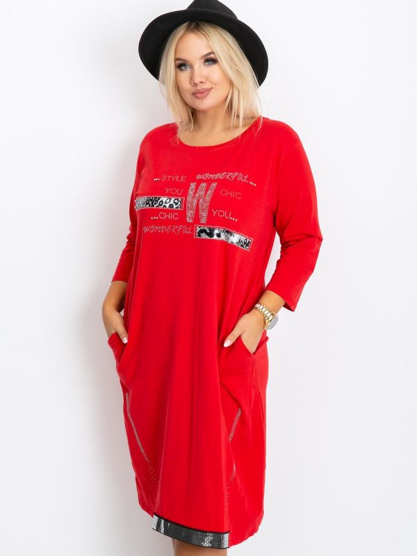 Red Plus Size Coast Dress