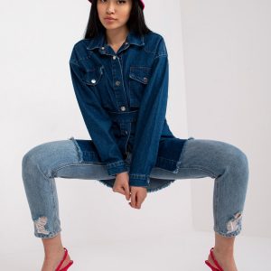 Blue denim shirt with stripe RUE PARIS