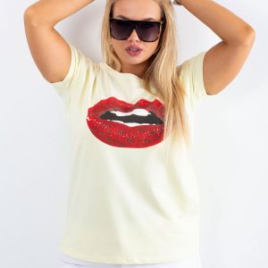 Light yellow T-shirt Ambitious PLUS SIZE