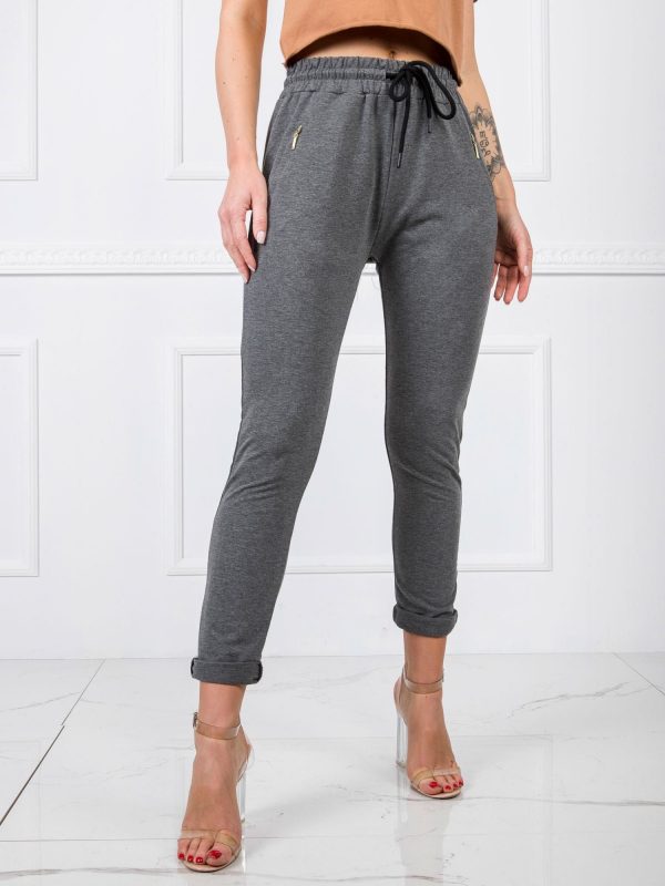 Dark Grey Bunny Pants