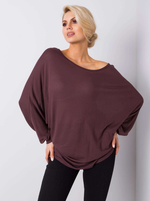 Brown oversized blouse Jovanka RUE PARIS