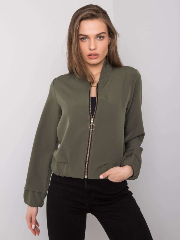 Khaki Ruby Bomber Sweatshirt