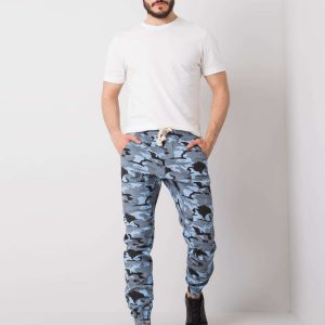 Light Blue Mens Camo Jaxon Pants