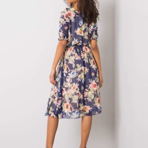 Navy blue maelle flower dress