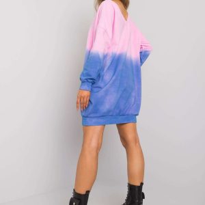 Pink-blue hooded sweatshirt Abriella