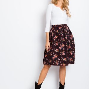 RUE PARIS Dark purple skirt Call