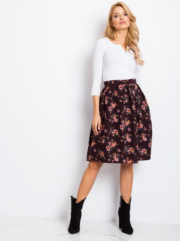 RUE PARIS Dark purple skirt Call