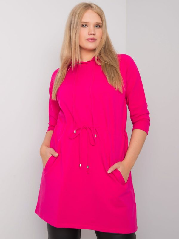 Norina Fuchsia Plus Size Hoodie