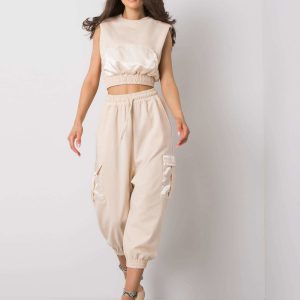 Beige Casual Set Juana RUE PARIS