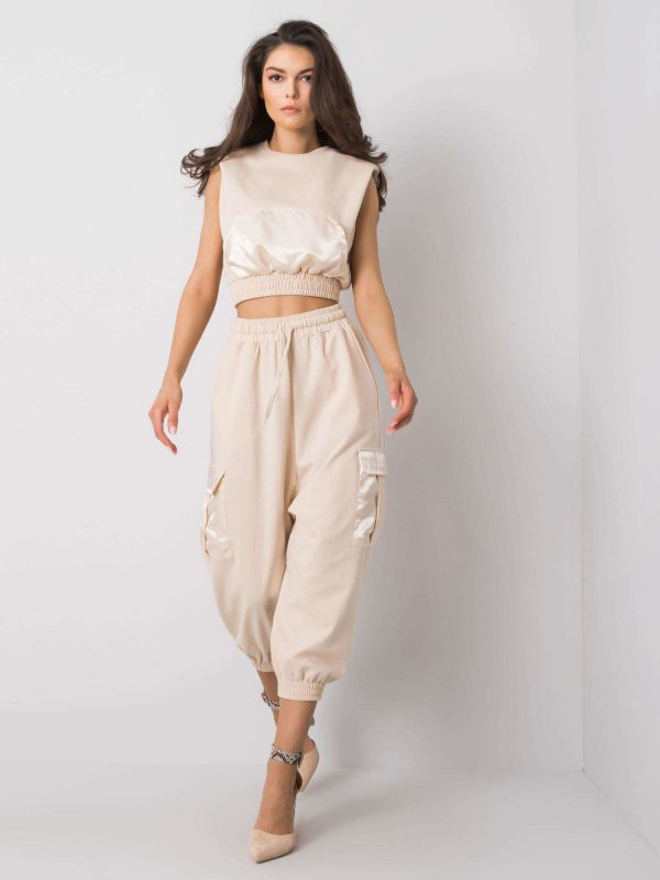 Beige Casual Set Juana RUE PARIS