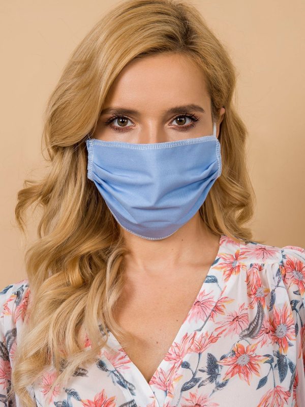 Blue Cotton Protective Mask