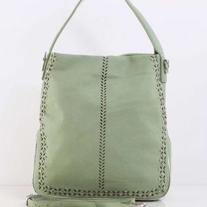 Green Women's Bag With Applique