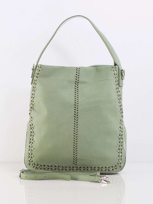 Green Women's Bag With Applique