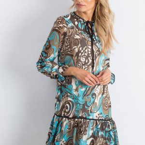 Blue and brown Adventurous dress