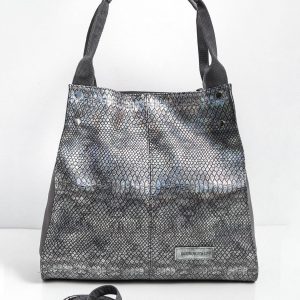 Silver Grey Pattern Bag