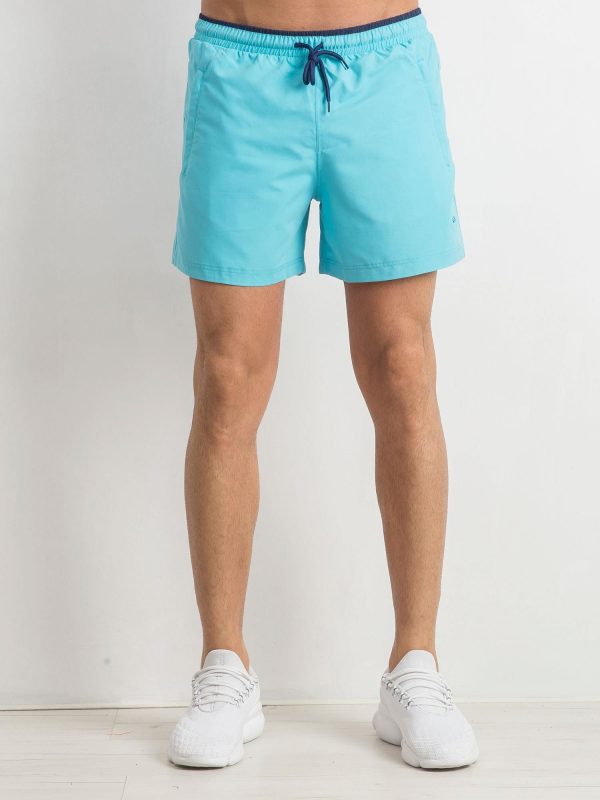 Light Blue Men's Jumping Shorts