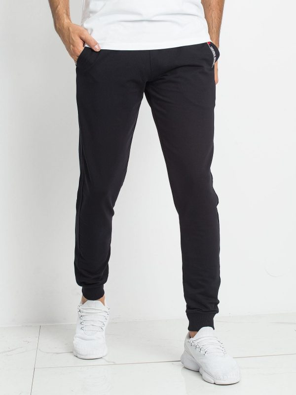 TOMMY LIFE Black Men's Tracksuits