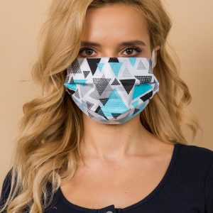 White Reuse Protective Mask with Patterns