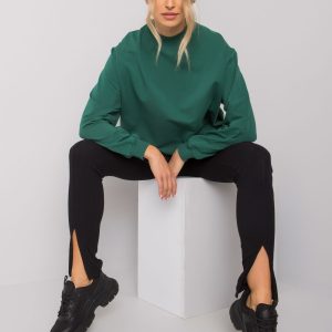 Dark Green Twist Sweatshirt