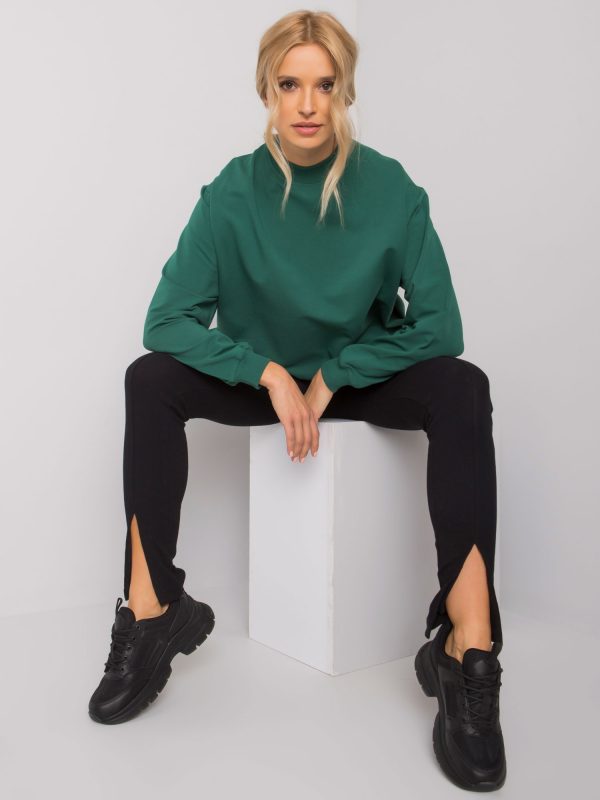 Dark Green Twist Sweatshirt