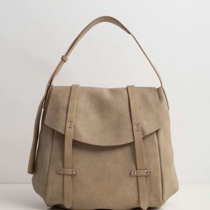 Beige Flip Bag