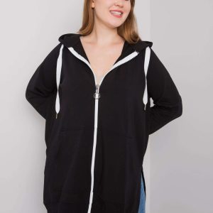 Idrissa black plus size sweatshirt