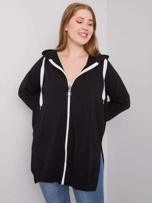 Idrissa black plus size sweatshirt