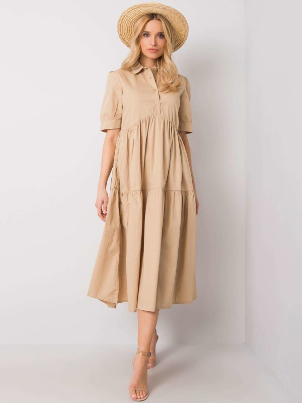 Roselyn RUE PARIS beige dress