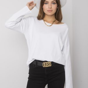 Leyah White Long Sleeve Blouse