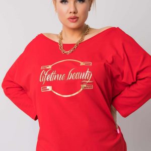 Red blouse Loria