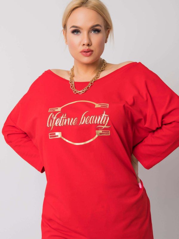 Red blouse Loria