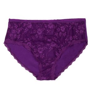 Dark Purple High Waist Women's Panties