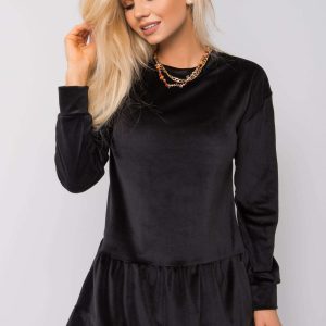 Black velour dress Candle RUE PARIS