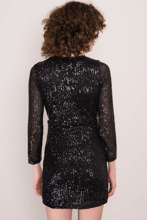 Black Sequin Dress BSL