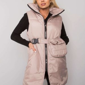 Beige down vest Adeline