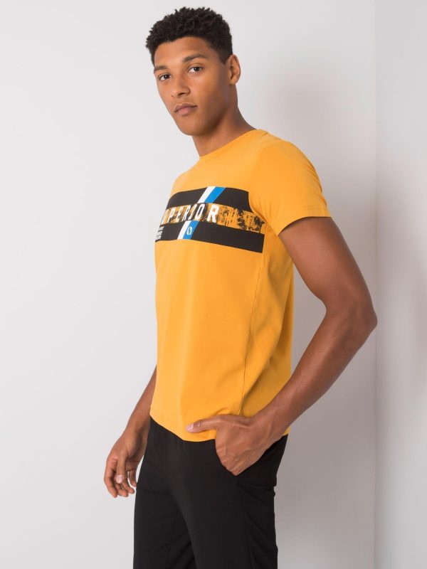 Kendrick Cotton Men's Mustard T-Shirt